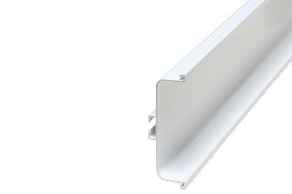 Ручка-профиль горизонтальный С-обр 4м, Белый глянец GOLA