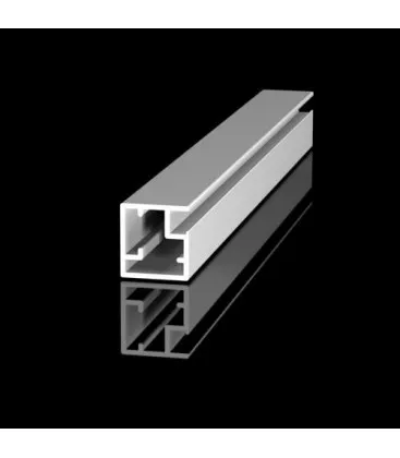 Профиль алюминиевый для фасадов узкий (хром матовый) 3м 