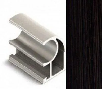 АЛ Венге глянец Ручка С 5,4м ТИП 5 (L.) (УП.-12ШТ) МП XGJB-2484L