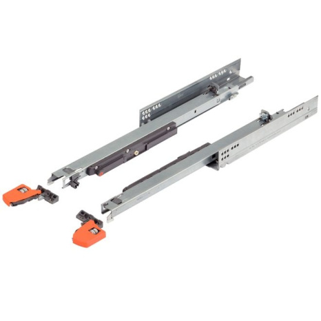 Направляющие скрытый монтаж MOVENTO 45x550 с дов. Blumotion 16-18мм BLUM (замок выпис отдельно)