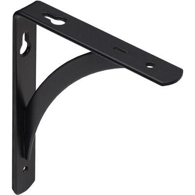 Полкодержатель угловой Комета черный, 150*120 мм, AKS Китай