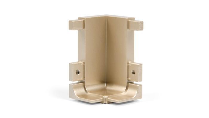 Уголок внутренний 90* для L-образного GOLA профиля, Золото сатиновое BOYARD