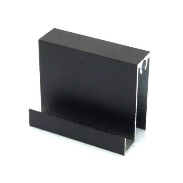 АЛ Черный матовый Рамка нижняя 6 м ( к узкой системе) 225 б/камеры МП