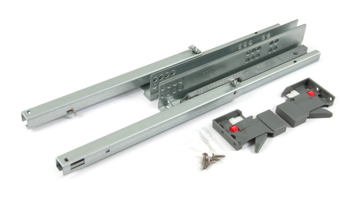 Направляющие скрытый монтаж неполного выдвижения 300мм для плиты 16-19 мм BOYARD DB8982Zn/300