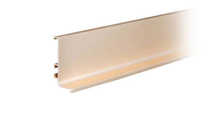 Ручка-профиль GOLA горизонтальный L-обр 4,1м, Золото сатиновое BOYARD (10)