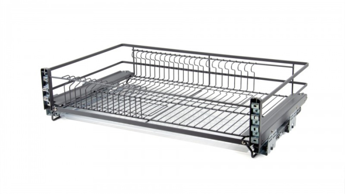 Корзина 900 1-ур с бок. кр. скр.мон.с пуш + поддон MIRA PUSH BOYARD