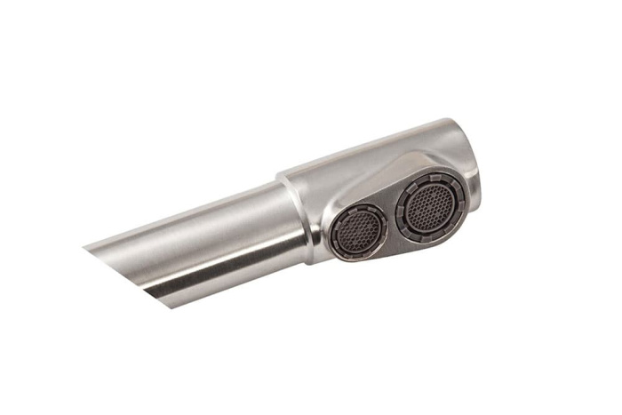 Смеситель "ЛОРЕН" двухрычажный графит ПРЕМИАЛ