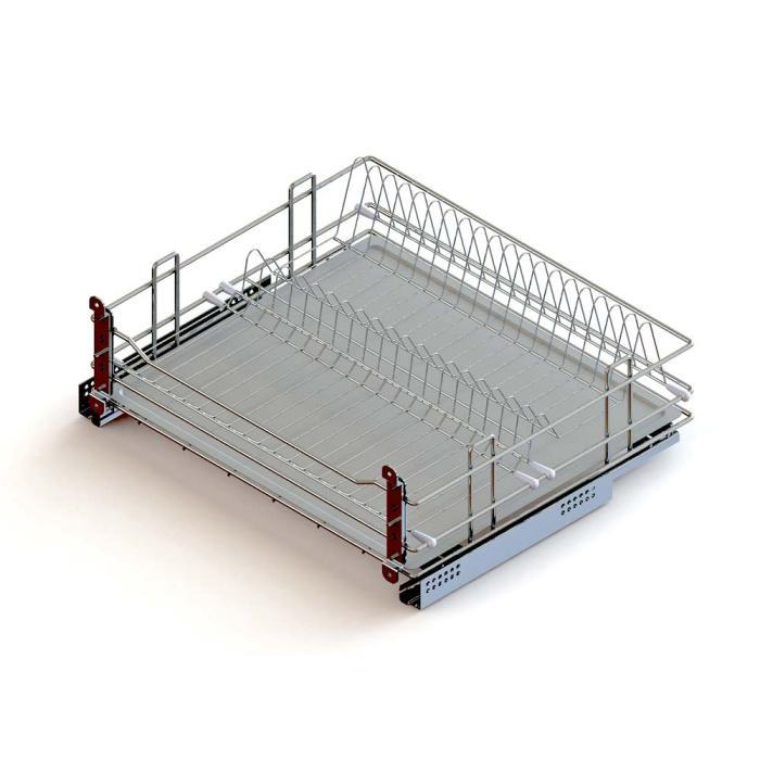 Корзина 600 1-ур. с сушкой напр. Boyard с дов. сетка + поддон, хром Россия