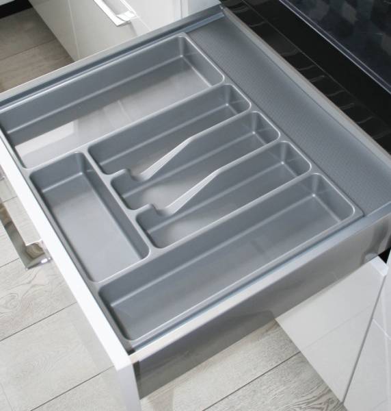 Лоток для ложек и вилок 600мм серый Россия