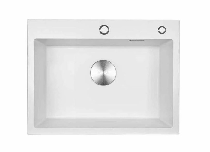 Мойка 600*450*210мм (3мм толщ.) Белый нано+ коландер +дозатор+сифон AVIVACOM