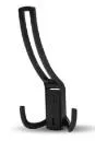 397BL Крючок мебельный трехрожковый, черный JET(25)