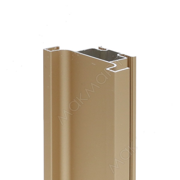 Ручка-профиль для вертикальных баз С-обр 6м золото матовое GOLA  