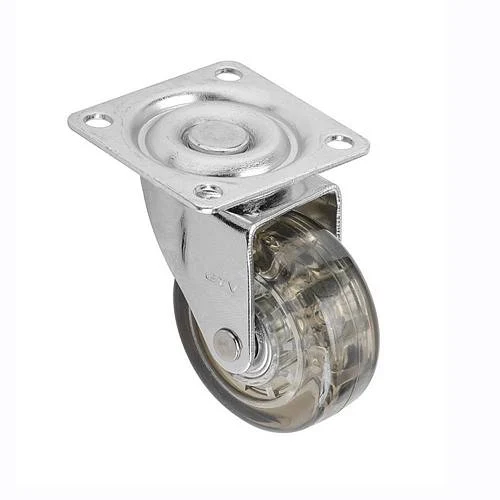 Опора колесная Д=50мм, без тормоза, на площадке, коричневая GTV