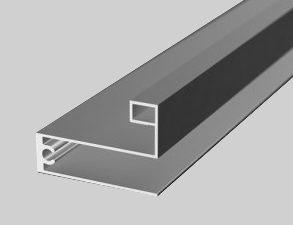 АЛ Белый глянец Рамка нижняя 5,8 м, 2,5 мм  (к узкой системе 163,164,165) 223 MODUS