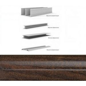 АЛ Венге Комплект гориз профилей, 5,4 м ARISTO