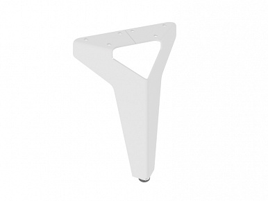 Опора для мебели H-150мм, белая Бета пр-во Россия (уп.-20шт)