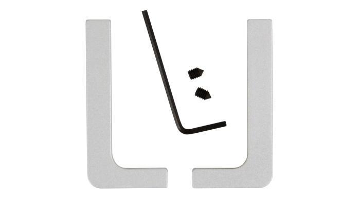 Комплект закрытых заглушек 051GOLA профилю L(лев+прав), матовое серебро BOYARD