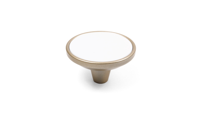 Ручка-кнопка 521RCHMP.1/W BOYARD (25)