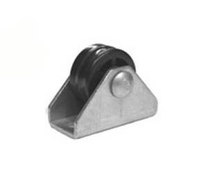 Опора колесная Д=30мм прямоход, без тормоза, на площадке, черная Китай (арт 98)