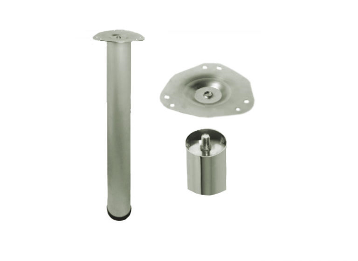 Опора 710мм,D=60мм центральное крепление ( на блине) хром, Китай