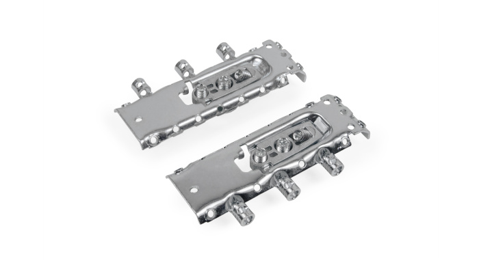 Навес для мебели BOYARD CH12 (50) (комплект навесы левый+правый+2 планки+саморезы и заглушки