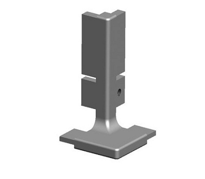 Уголок внешний 90* для L-образного профиля GOLA,, хром