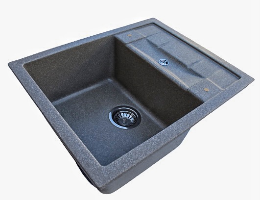 Мойка 610*500 квадратная с крылом 05 Мокрый песок (Дюна)