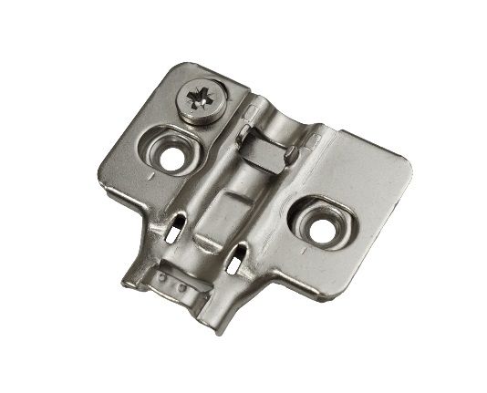 800А Монтажная планка петли Н0мм под саморезы, никель JETLine 