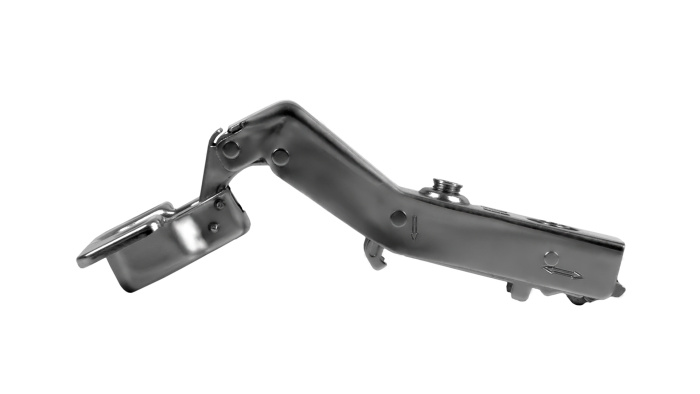 Петля угловая с доводчиком 45* Clip-On 845C02/BN б/планки, черный никель EVO BOYARD (100)