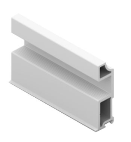 АЛ Белый глянец Ручка С 5,4м 2,5 мм  (к узкой системе) 164 MODUS