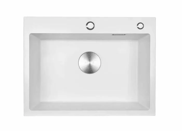 Мойка 600*450*210мм (3мм толщ.) Белый нано+ коландер +дозатор+сифон AVIVACOM