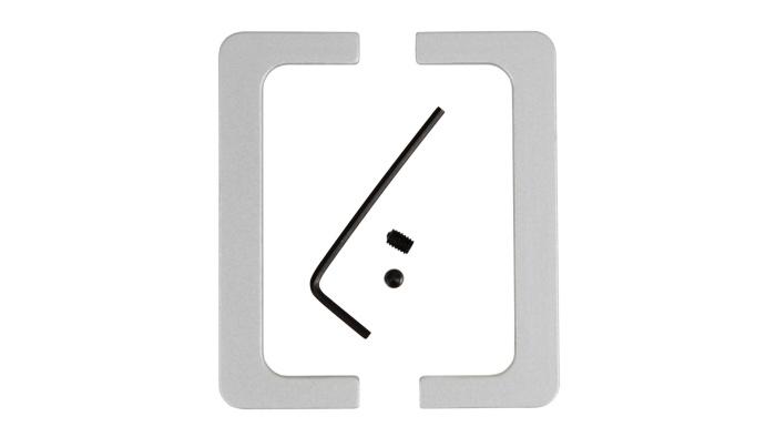 Комплект закрытых заглушек 050GOLA профилю С (лев+прав),матовое серебро BOYARD