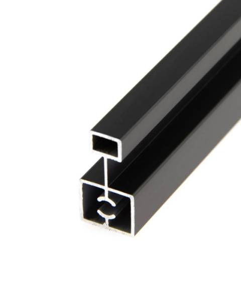 АЛ Черный матовый Рамка средняя 6 м ( к узкой системе 163,164,165) 413 с камерой МП