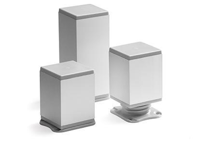 Опора рег пластик H 50 8 металлик (квадрат) уп.220