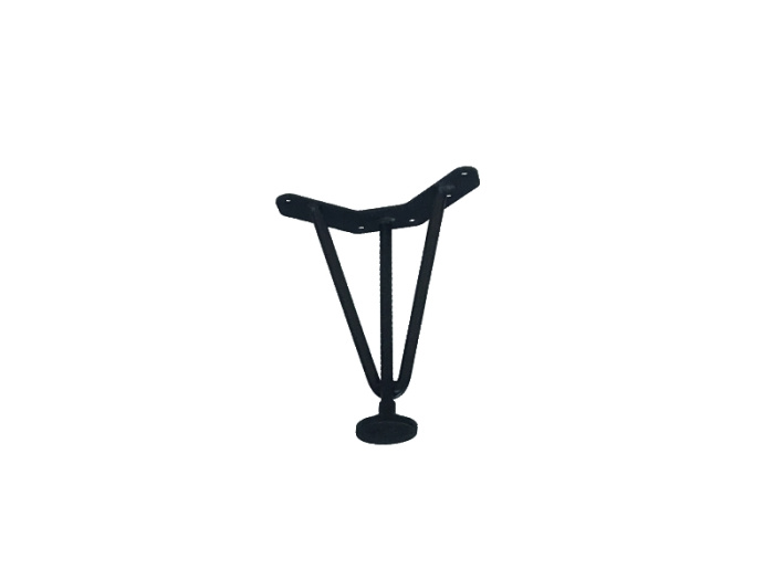 Опора для мебели Н-150 черная регулируемая 9005, пр-во Россия