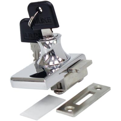 Замок 258 ZCP для одной стекл двери, хром