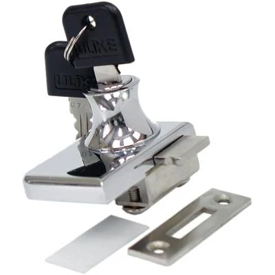 Замок 258 ZCP для одной стекл двери, хром