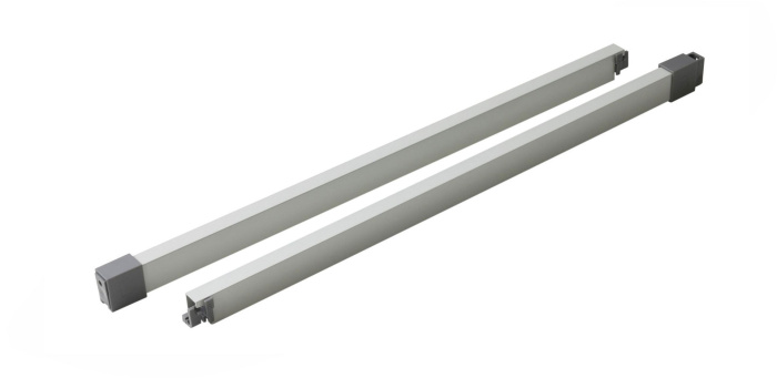 Рейлинг прямоугольный для ящика СТАРТ SB08 , 450мм серый BOYARD