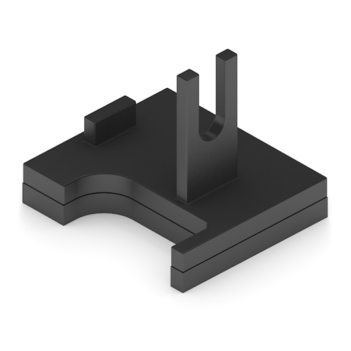 Опора нижняя, левая 4скл черный матовый ARISTO