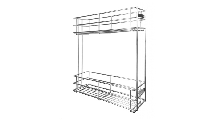 Корзина 150 боков. крепл. 2-х ярусн. без направляющих, Belissimo BOYARD