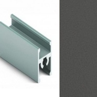 АЛ Графит СОФТ ТАЧ/Диамант серый Рамка средняя 6м под винт МП