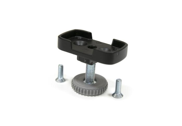 Опора регулируемая, замак, черный STILOS (компл-1шт)