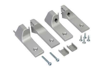 Крепление для деревянных полок, алюминий STILOS Италия (2шт-комплект)