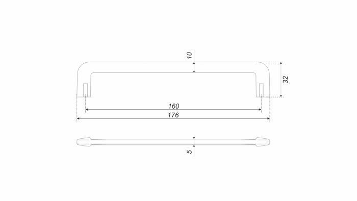 Ручка-скоба 331CP.4/160 BOYARD (35)