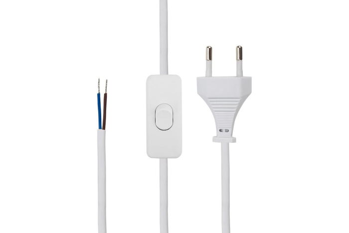 Шнур сетевой 3м с вилкой и выключателем