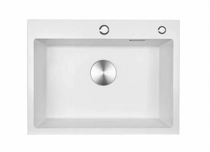 Мойка 600*450*210мм (3мм толщ.) Белый нано+ коландер +дозатор+сифон AVIVACOM