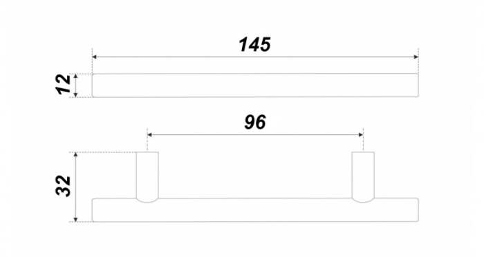 Ручка-рейлинг 007SST.5/96 BOYARD (50)