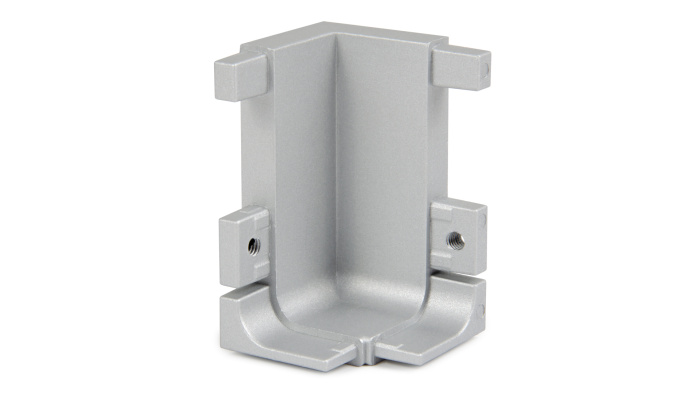 Уголок внутренний 90* для L-образного GOLA профиля, Матовое серебро BOYARD