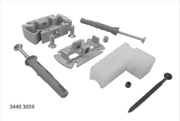 Суппорт поперечного крепления профиля  черный STILOS Италия