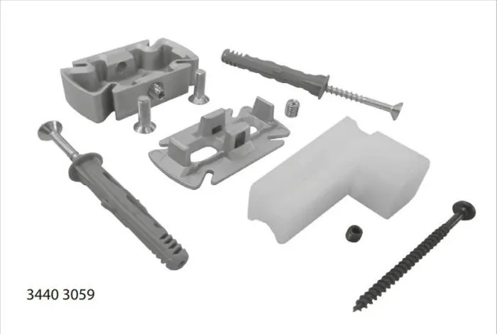 Суппорт поперечного крепления профиля цв.алюминий  STILOS Италия